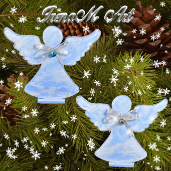 Ръчно изработени изделия от дърво Коледа и Нова година  Ръчно изработени изделия от дърво Сувенир  Синеещ Ангел